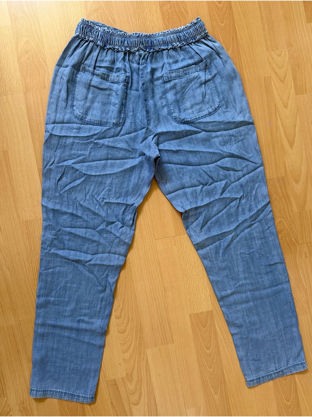 Splendid Light Blue Straight-Leg Drawstring Jeans - Picture 2 of 3